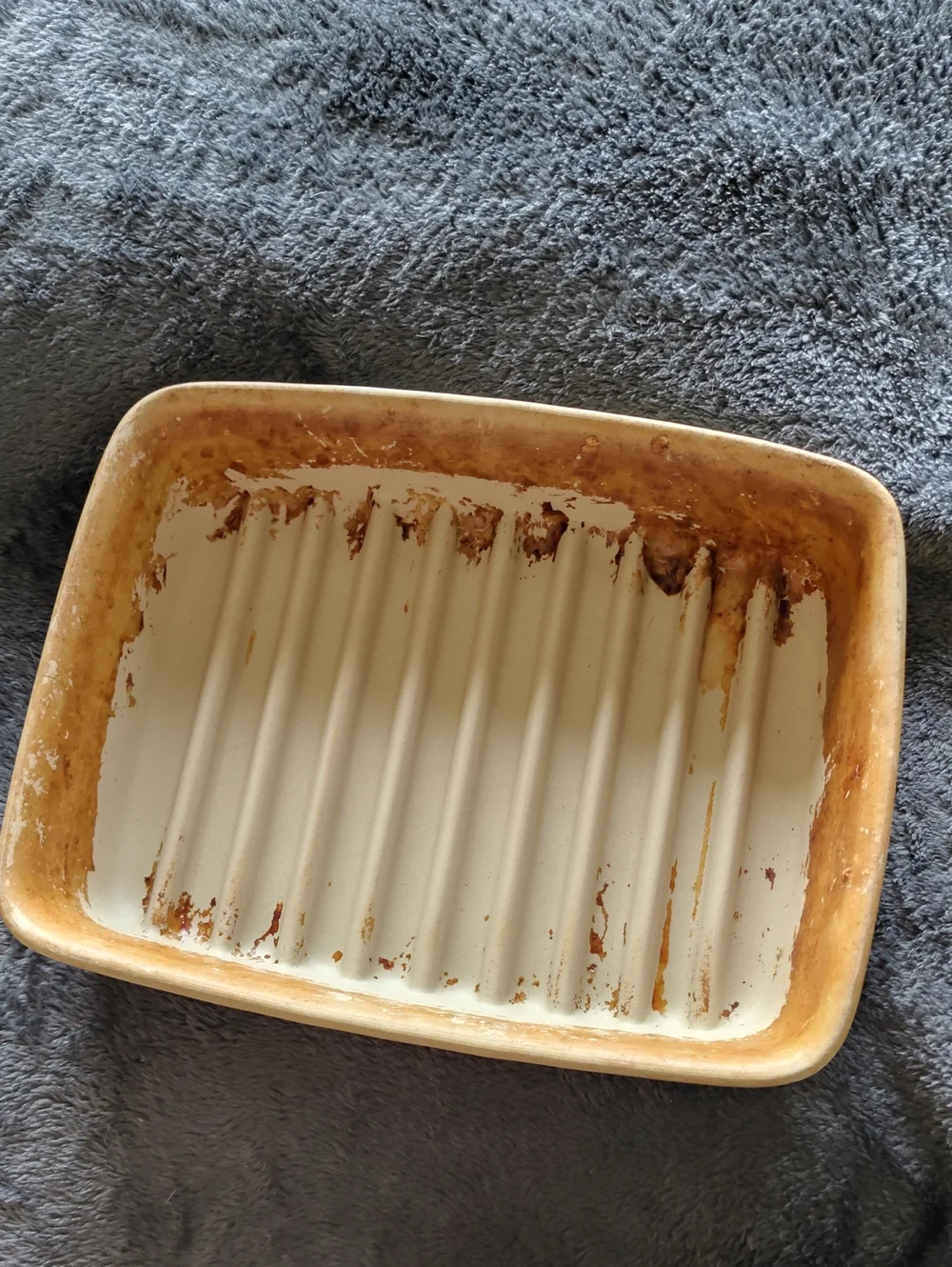 Pampered Chef Cream Stoneware Baking Dish